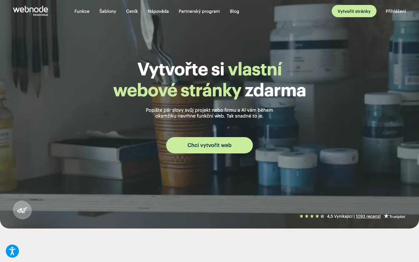 Web výrobce Webnode, www.webnode.cz